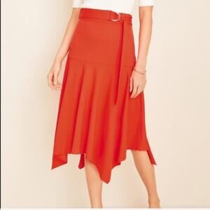 Ann Taylor Belted Handkerchief Skirt